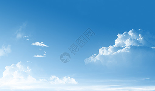 海洋勘探蓝天白云背景设计图片