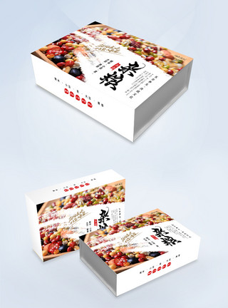 特产食品五谷杂粮包装简约礼盒模板