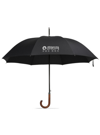 纸片风格雨伞素材模板伞黑色简约风格样机模板