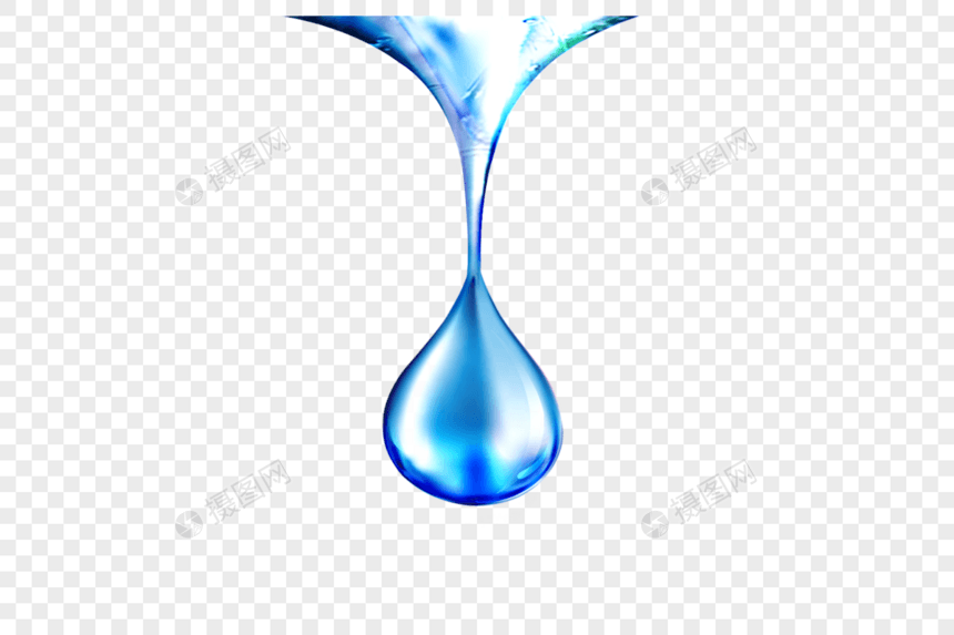 蓝色水滴精华图片
