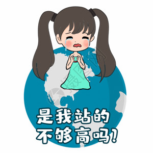 夜晚我是是我站的不够高吗哭泣网络流行语GIF高清图片