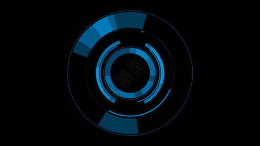 科技快闪着色科技旋转圆圈4KGIF高清图片