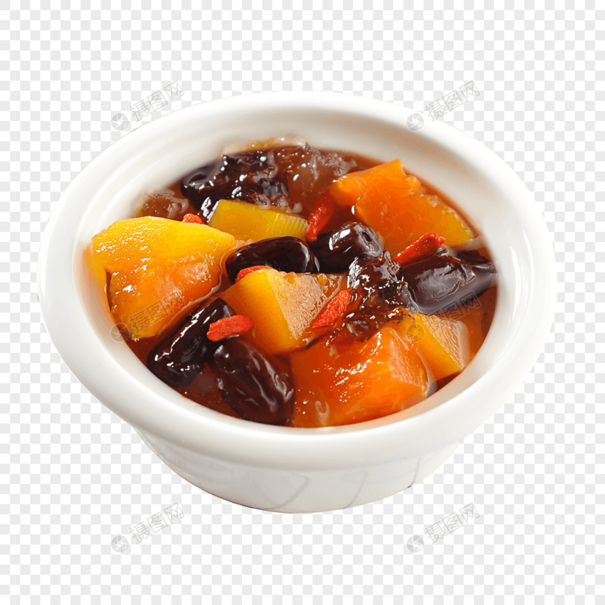 桃胶红枣炖木瓜美食图片