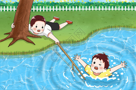 溺水救援方法背景图片