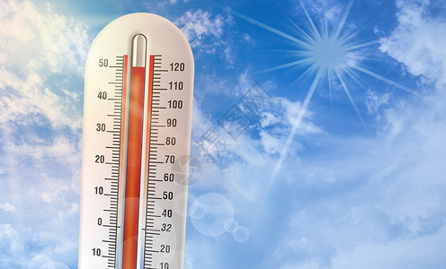 三伏天酷暑主题背景高温预警设计图片