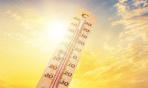 夏季太阳高温预警设计图片