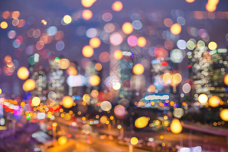 灯火阑珊处城市虚化背景设计图片