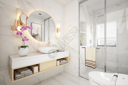 北欧洗手间卫浴空间设计设计图片