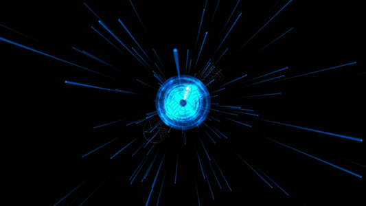 隧道工程粒子科技空间光线穿梭背景GIF高清图片