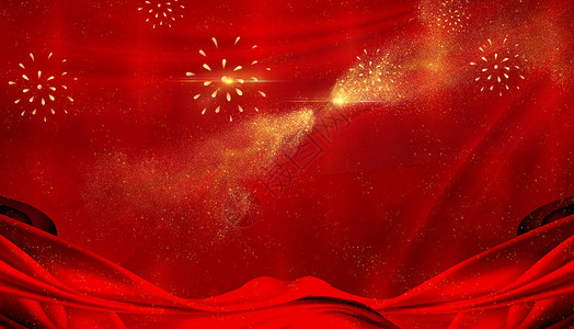 红绸素材库红金背景设计图片