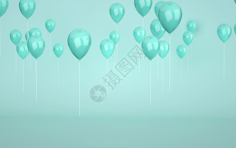 3d气球漂浮背景背景图片