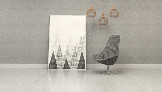 灰色简洁简洁艺术室内装修设计图片