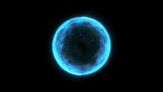 发光的球4k蓝色魔法球GIF高清图片