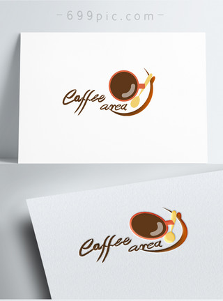 商务联系我们简约商务咖啡店logo设计模板