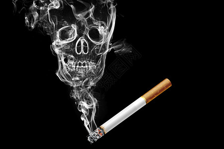 烟骷髅禁烟设计图片