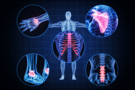 人体局部结构背景图片