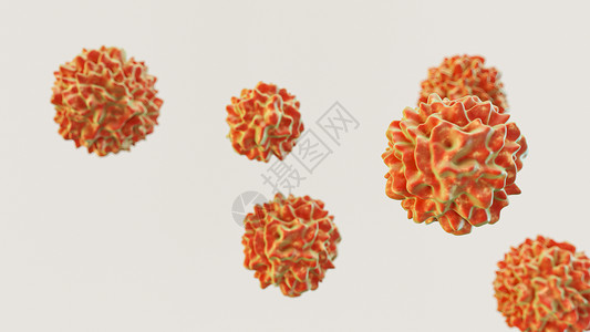 3D乙肝病毒场景设计图片