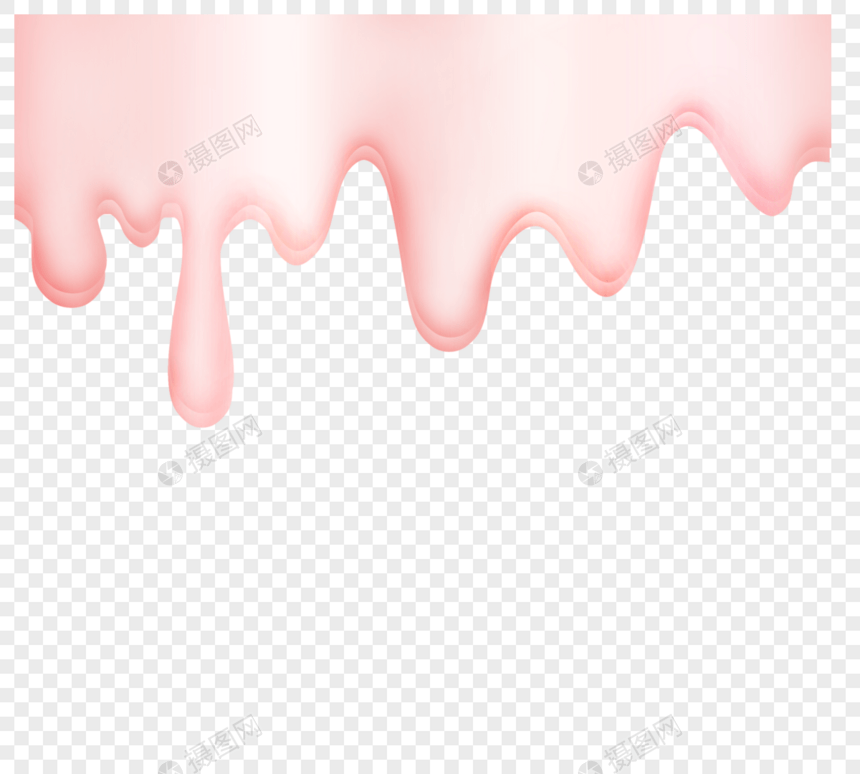 粉色液态流体边框图片