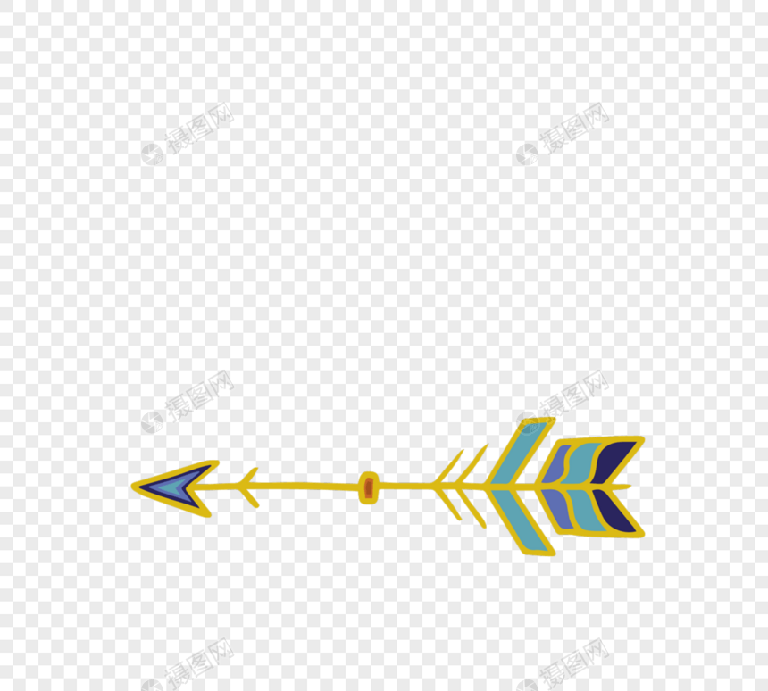 简单可爱线条波西米亚风箭头图片