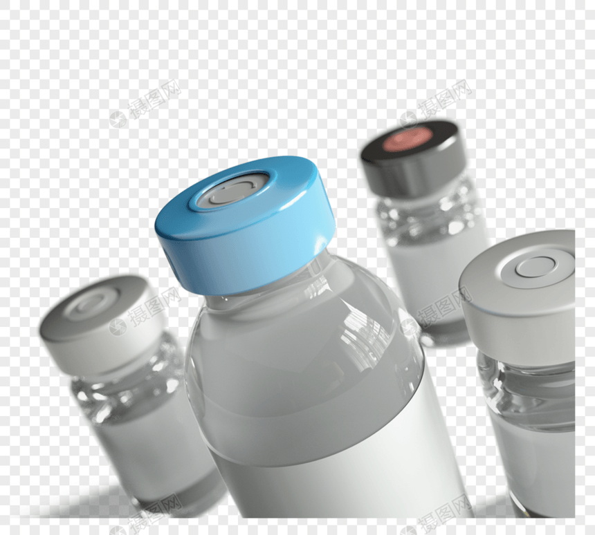医疗注射药水3d立体元素图片