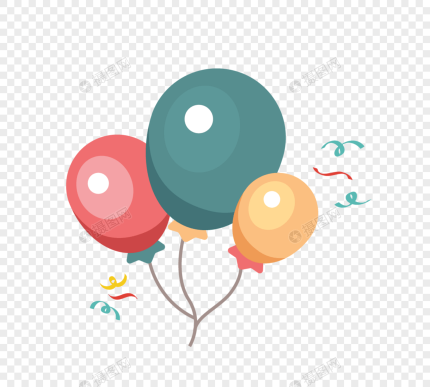 矢量生日快乐气球图片