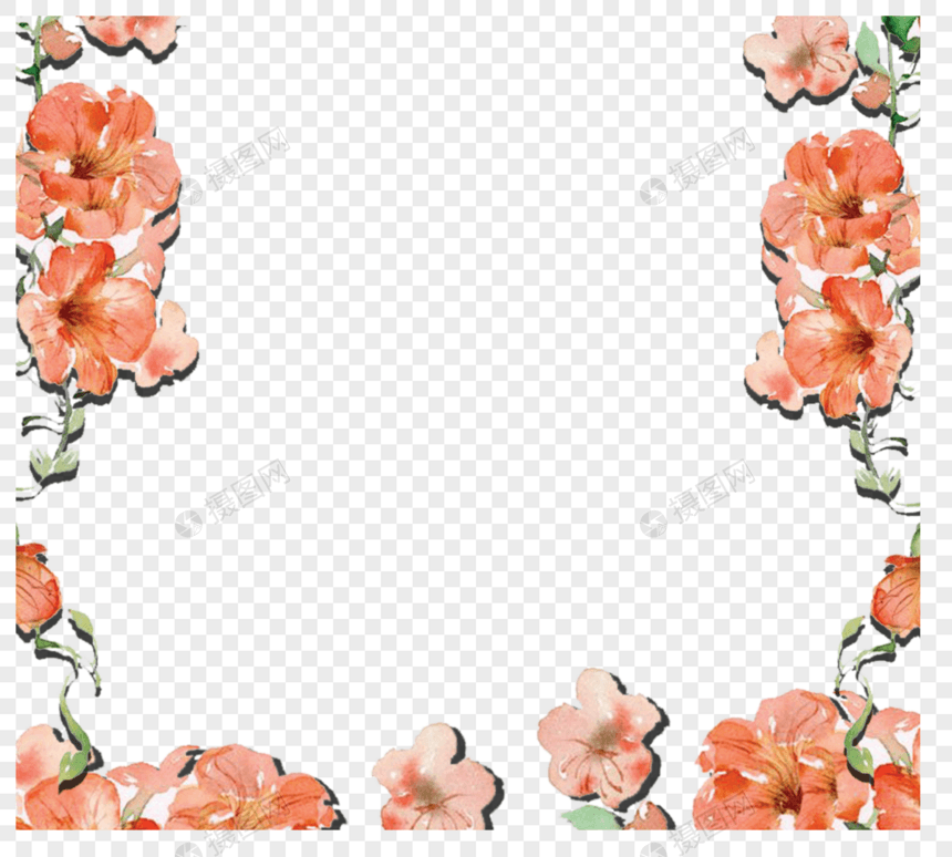 花朵植物装饰边框元素图片