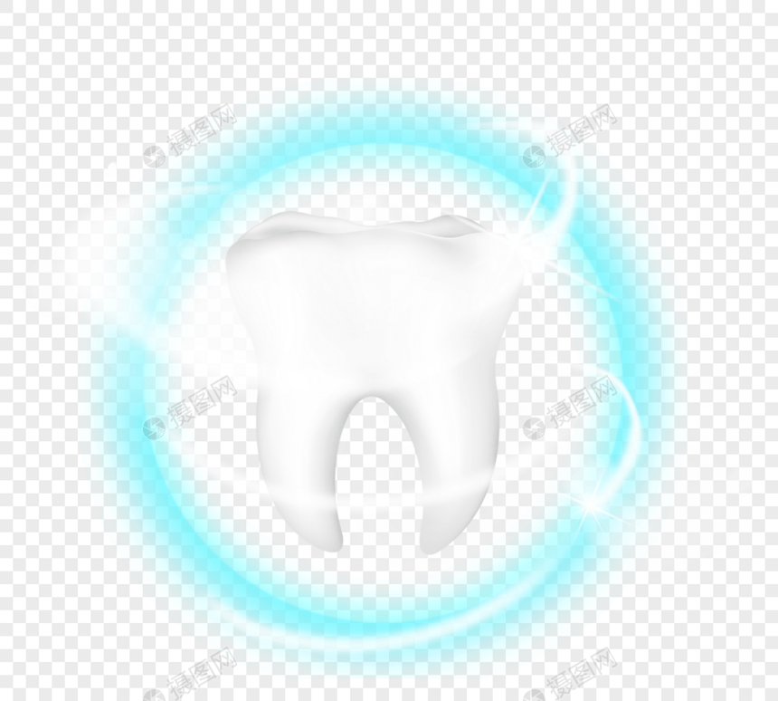 白色牙齿健康护理图片