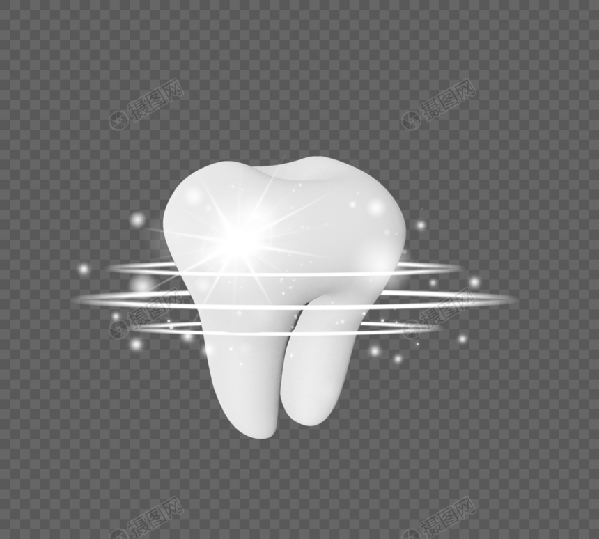 口腔护理3d闪亮洁白牙齿图片