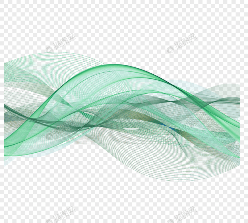 绿色创意动态技术线图片