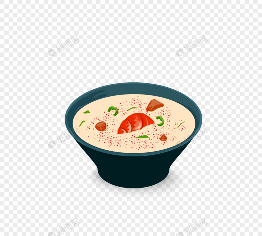 动画片手画韩国蔬菜汤元素图片
