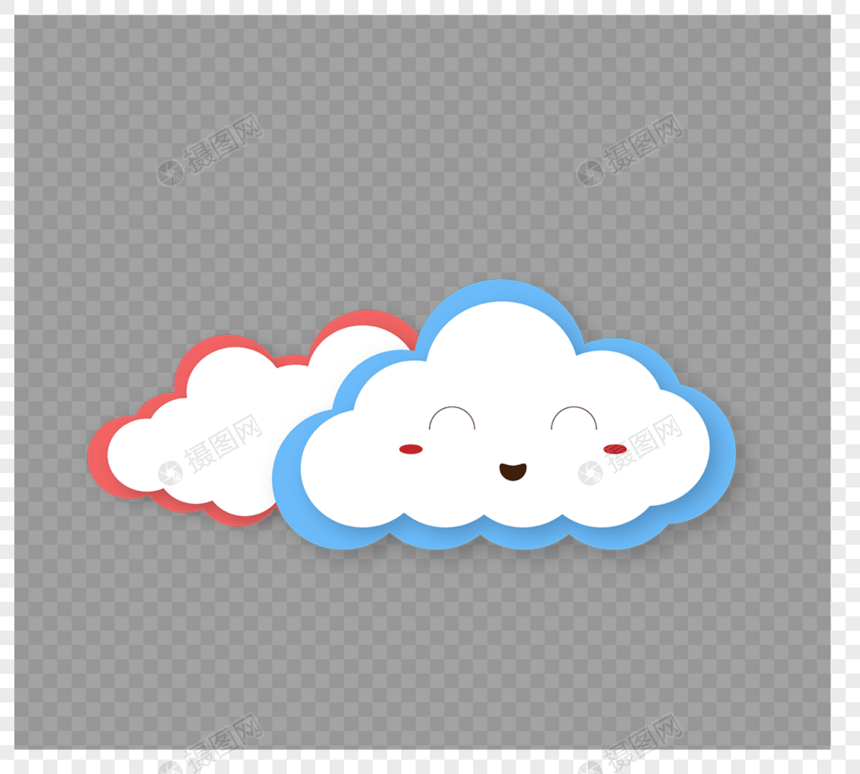日本卡通云朵图片