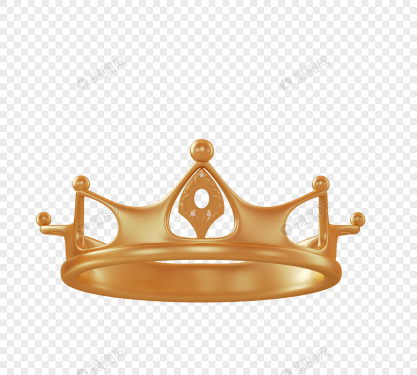 皇冠皇冠金色金属立体声图片