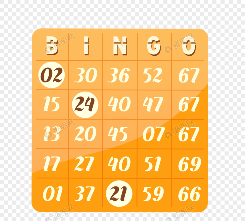游戏桌游数字宾果图片