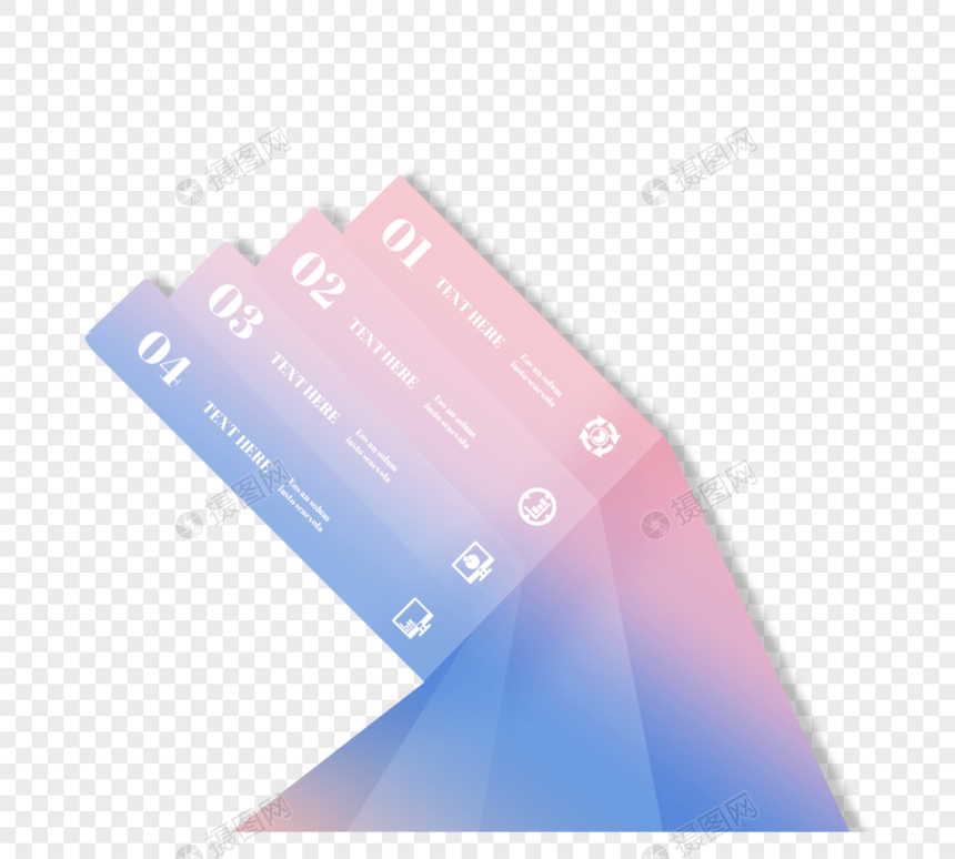渐变创意标签信息元素图片