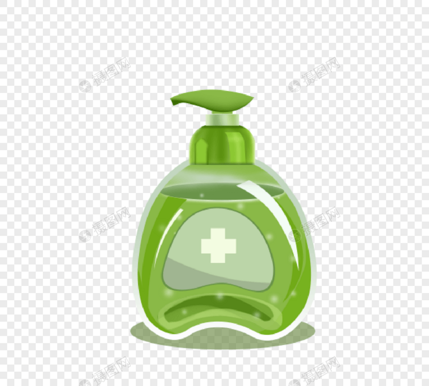 绿色洗手液清洁消毒图片