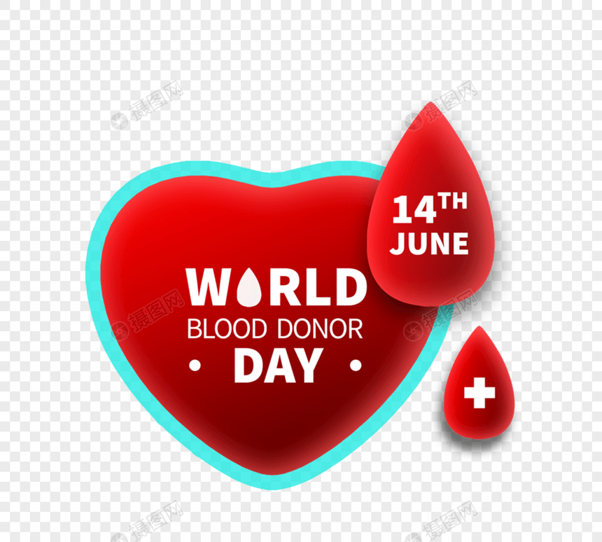 世界献血日创意爱心血浆图片