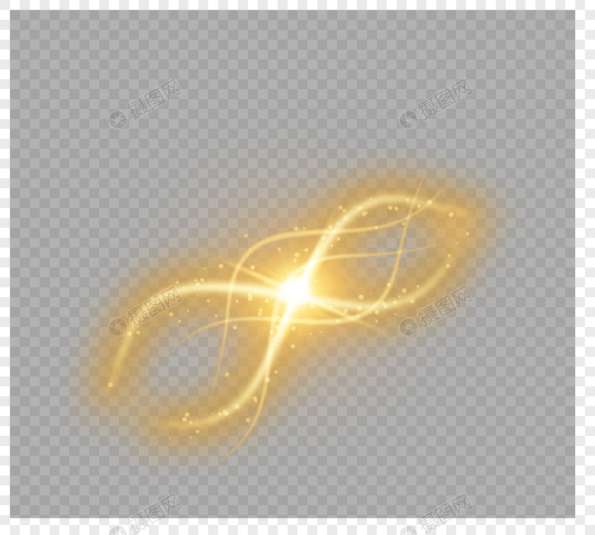 金色光环黄色光效光圈图片