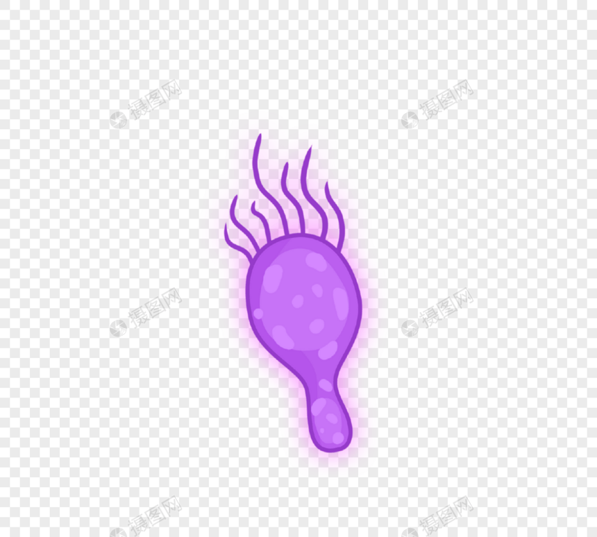 紫色葫芦形状病毒病菌细菌图片