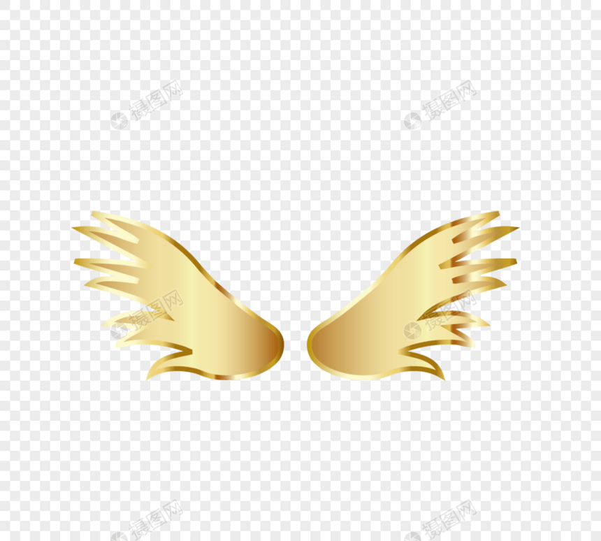 金色翅膀金属飞行图片