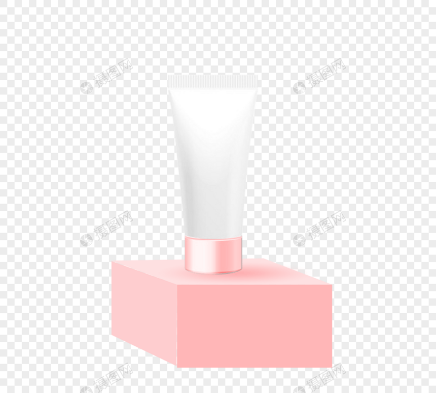 粉色可爱卡通夏季元素洗面奶化妆品图片