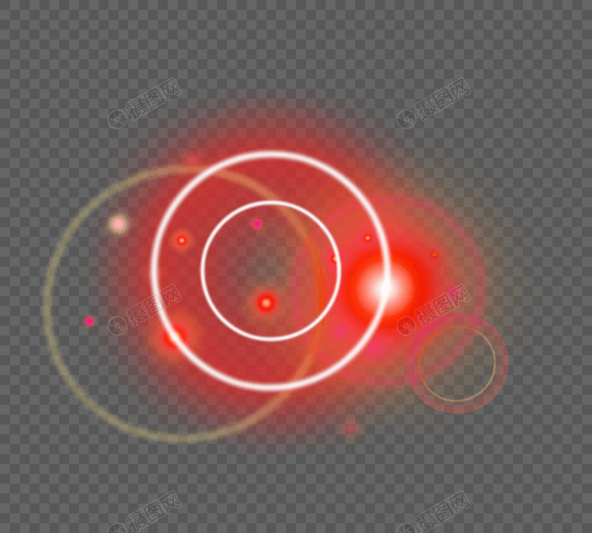 颗粒感环形red光效图片