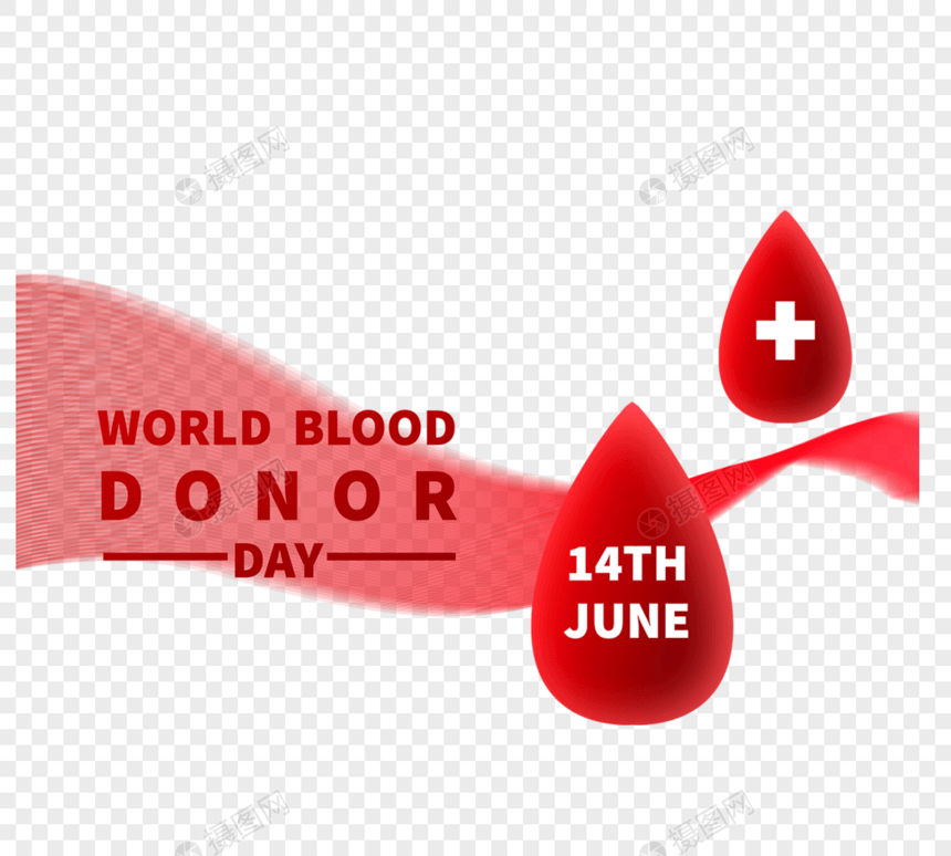 世界献血日红色血滴图片