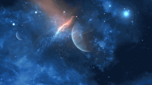 宇宙星云超唯美星空大气背景GIF高清图片