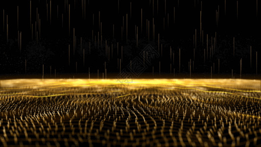 抽象灯光金色颁奖年会盛会活动背景GIF高清图片