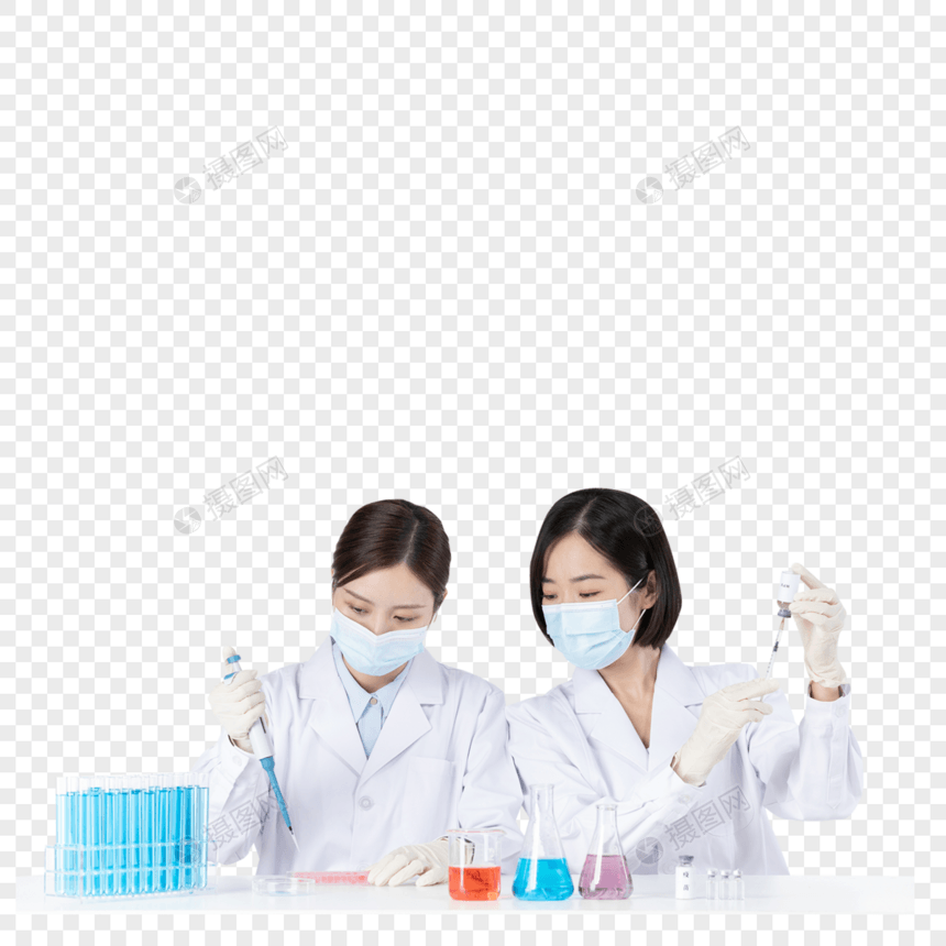 研制疫苗的医疗科研团队图片