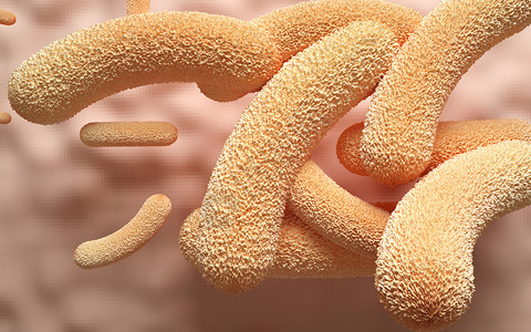 香蕉特写细菌病毒场景设计图片