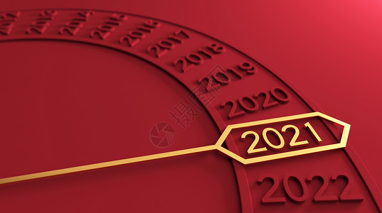 立体时间背景2021数字场景设计图片