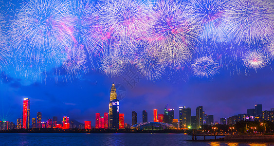 新年城市背景图片