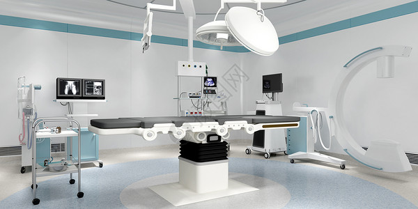 手术床手术室场景设计图片