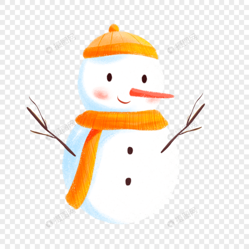 冬天的雪人图片